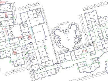 Grundrisserstellung CAD Vermessungsbüro Guthus